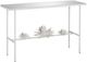 Currey & Company Sisalana Mirror Top Console Table with Yeso Blanco Base-0