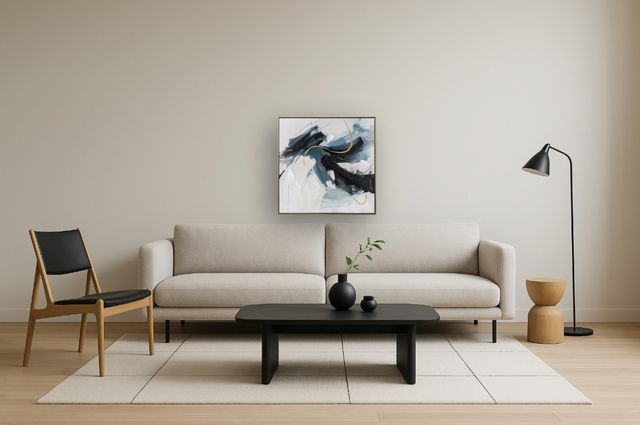 Classy Living Outspoken Sable Motion Abstract Wall Art-1