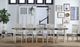 A-America® Toluca Chalk White/Cocoa Bean Slatback Dining Side Chair-1