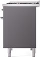 Ilve® Nostalgie II Series 40" Graphite Matte Pro Style Dual Fuel Range-4