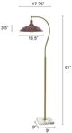 Stylecraft Tamara Day Penelope Brass with Marble Base Table Lamp-2