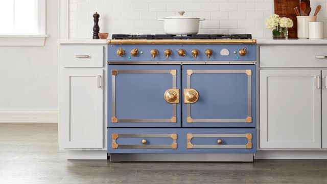 La Cornue CornuFe 110 43" Provence Blue Pro Style Dual Fuel Range-3