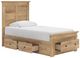 Signature Design by Ashley® Makidern Tan Twin Storage Panel Bed-4