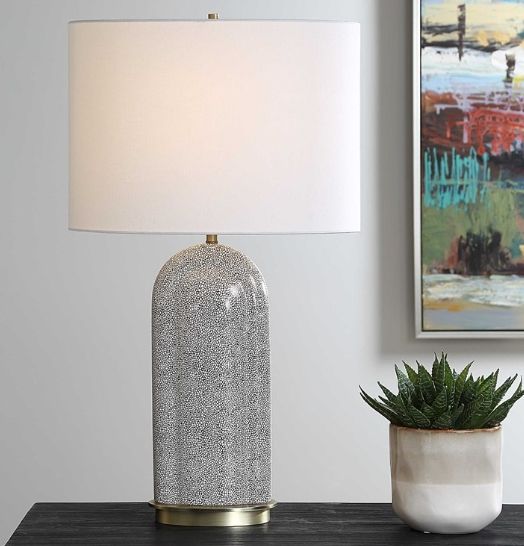 Uttermost® Dapple White Table Lamp-1
