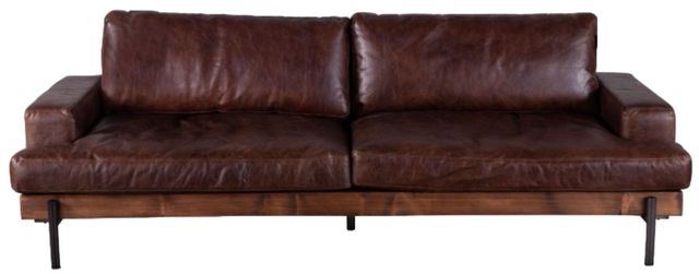Home Trends & Design Portofino Geisha Brown/Walnut Sofa-1