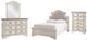 Signature Design by Ashley® Realyn 4-Piece Chipped White Full Panel Bed Set-0