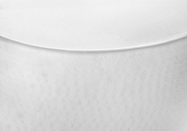 Monarch Specialties Inc. White Textured Iron Round Pedestal Drum Table-3
