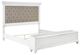 Benchcraft® Kanwyn Whitewash King Upholstered Panel Storage Bed-1