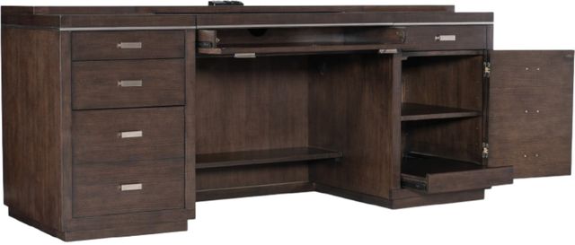 Hooker® Furniture House Blend Work Your Way Dark Roast Computer Credenza-3
