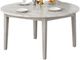 New Classic® Home Furnishings Essence White Marble Round Table Top with Gray Base-0