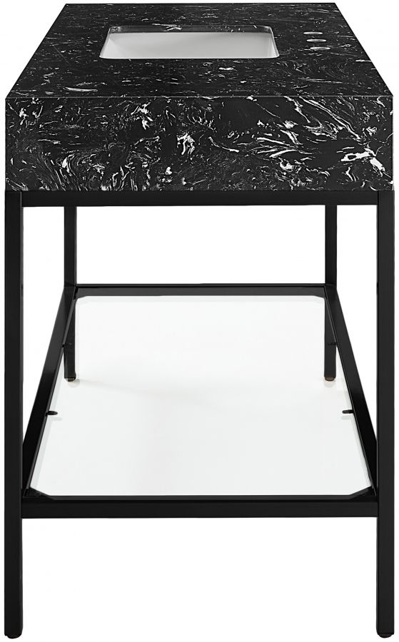 Meridian Furniture Marmo Black/Matte Black 48" Bathroom Vanity-4