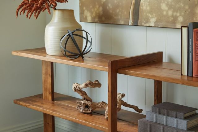 Signature Design by Ashley® Fayemour Brown Console Sofa Table-2