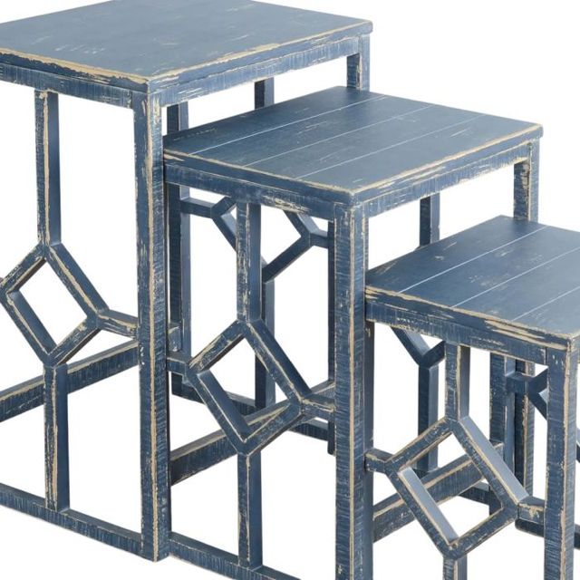 Sunny Designs™ Marina Ocean Blue Nesting Table-3