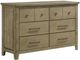 Coaster® Hazlewood Vineyard Oak Bedroom Dresser Cabinet-0