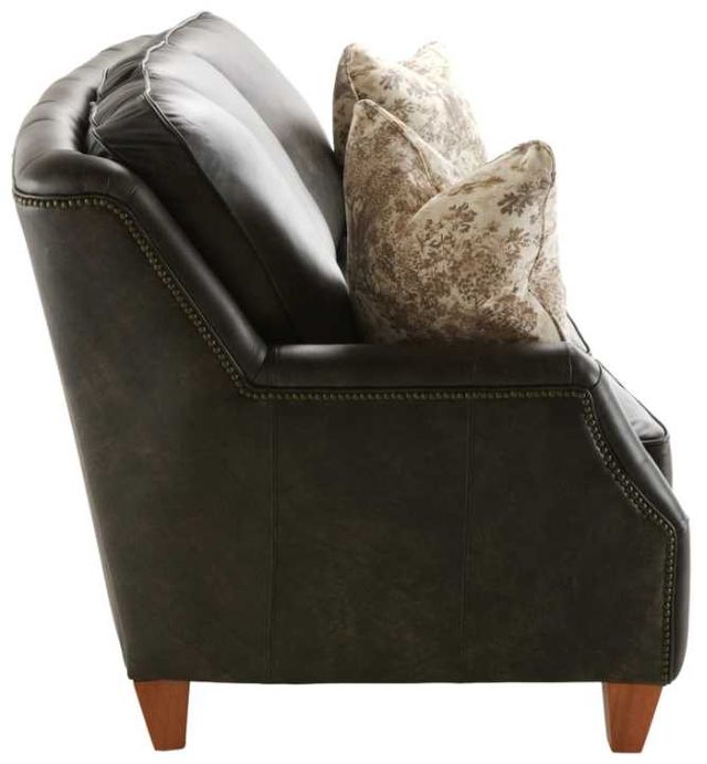 Marshfield Furniture Russell Gray Leather Sofa-2