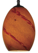 Cal® Lighting & Accessories Uni Pack Amber Swirl/Rust Pendant-1
