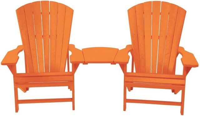 C.R. Plastics Orange Arm Table-2