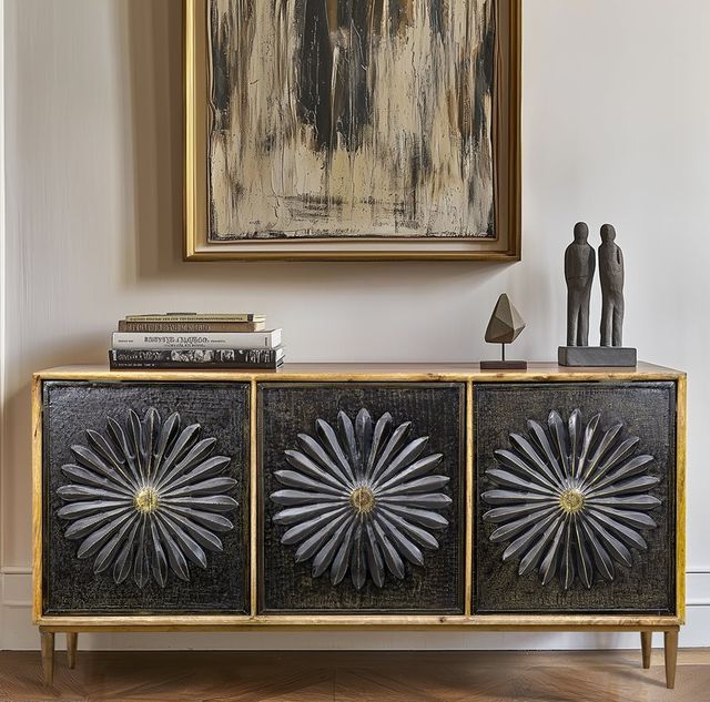 YHD Adah Bronze Iron Large Cabinet-1