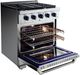 VEZENI Randolph 30" Stainless Steel Pro Style Gas Range-3