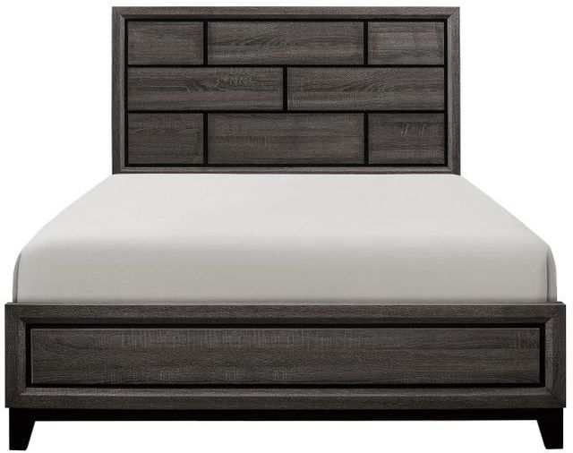Homelegance® Davi Gray Full Panel Bed-2