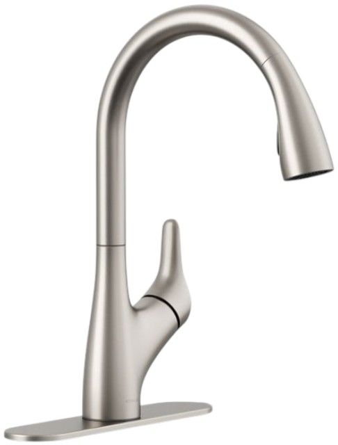 KOHLER® Rival® Vibrant Stainless Pull-Down Kitchen Sink Faucet with 2-Function Sprayhead-0