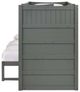Elements International Sami Gray Twin Over Full Bunk and Loft Bed with Drawer Steps-3