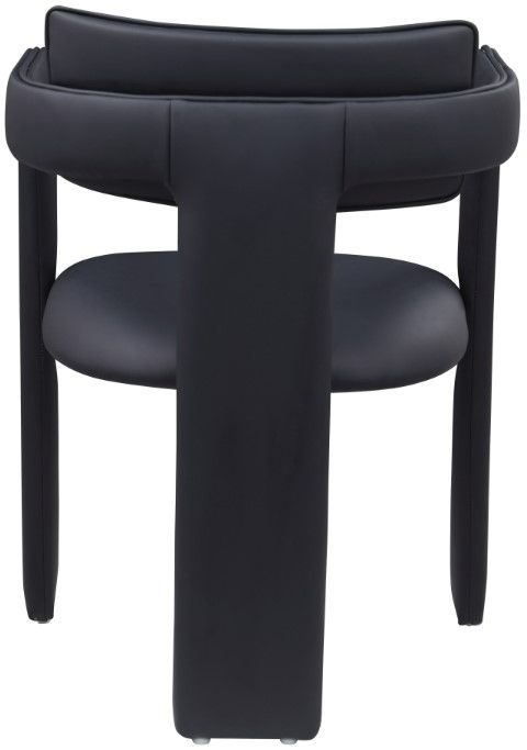 Meridian Furniture Brenda Black Vegan Leather Upholstered Dining Chair-3