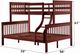 ACME Furniture Marita Cherry Bunk Bed Twin over Full-2