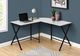 Monarch Specialties Inc. 55" L White Top with Black Metal Corner Computer Desk-2