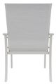 Telescope Casual St. Catherine Abalone/Snow Aluminum/Fabric Outdoor MGP Sling Arm Chair-3