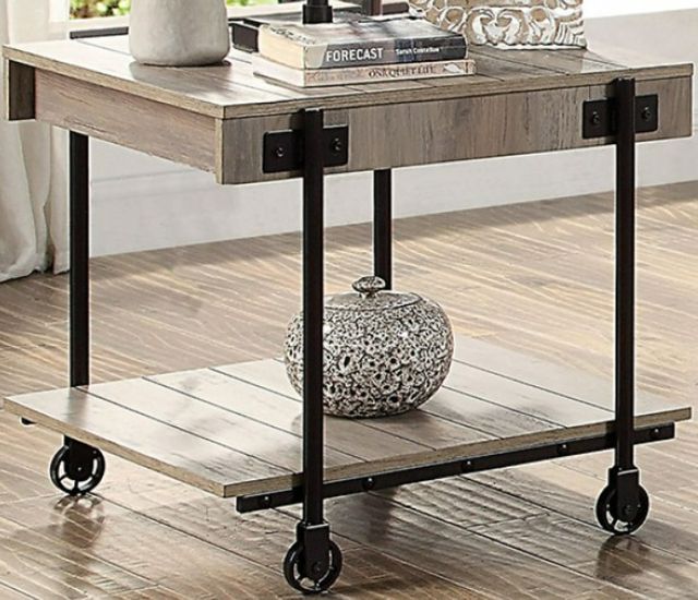 Furniture of America® Lobb Natural Tone End Table-0