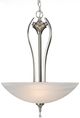 YHD Glacier Point Ivory Cloud/Satin Nickel 20'' Incandescent Pendant-2