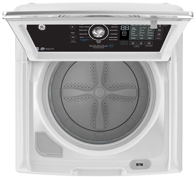 GE® White Top Load Washer & Electric Dryer Laundry Pair-4