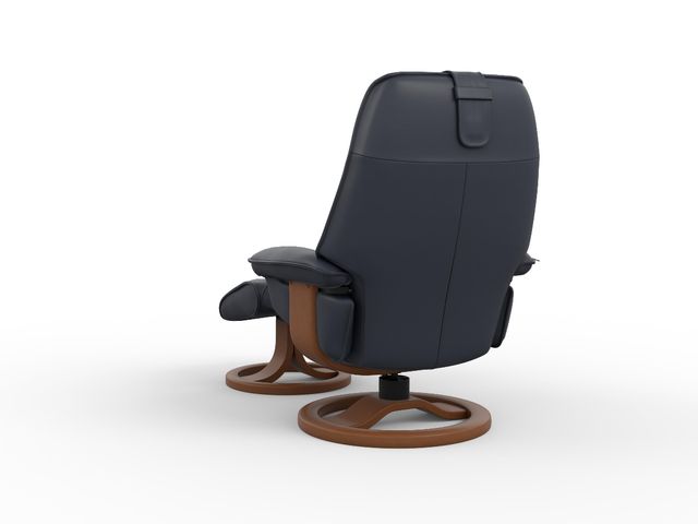 Fjords® Classic Comfort Admiral R Blue Small Recliner-2