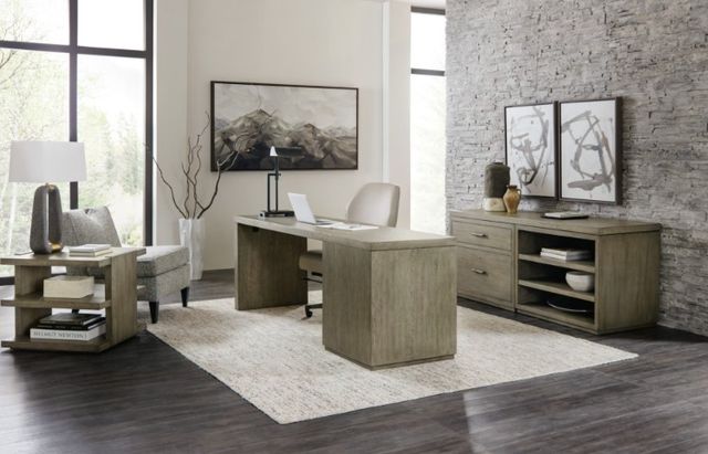 Hooker® Furniture Linville Falls Mink 72" Desk with Small File-1