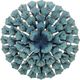 Moe's Home Collection Giant Blossom Teal Blue Wall Decor-0