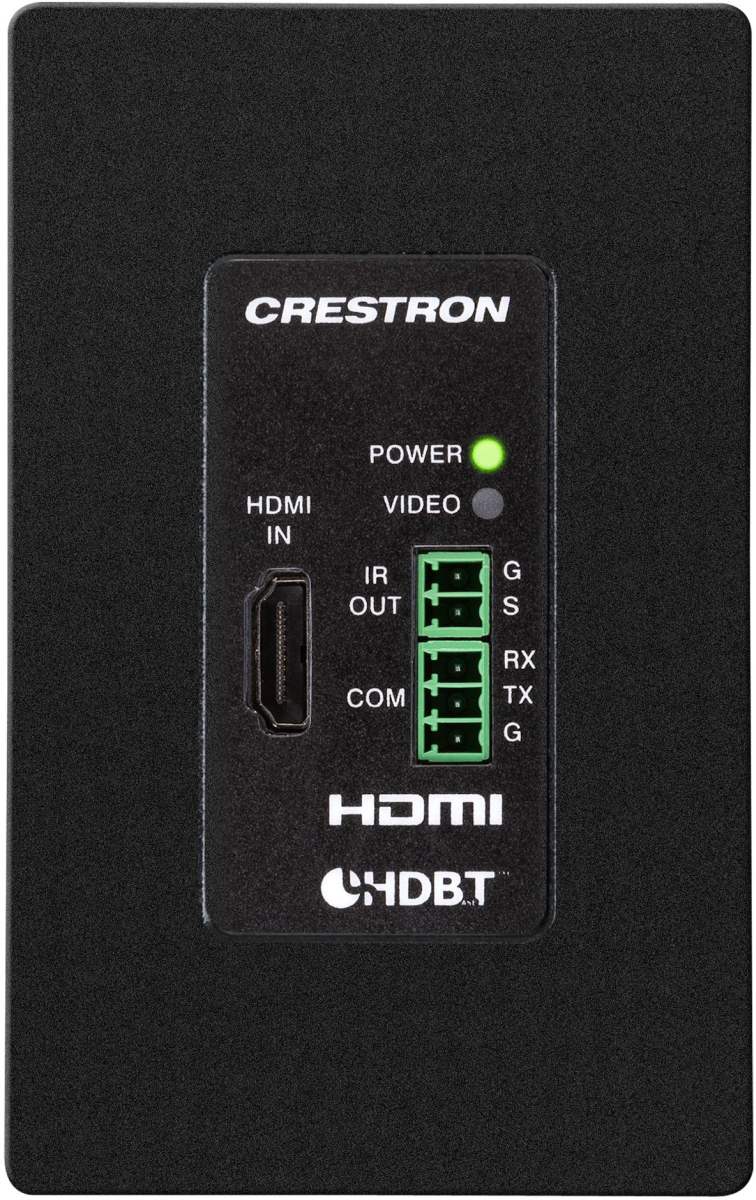Crestron® DigitalMedia 8G+® Black 4K60 4:4:4 HDR Wall Plate
