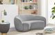Meridian Furniture Hyde Grey Boucle Fabric Loveseat-2