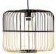 YHD Serren Natural/Matte Black 1-Light Large Pendant Lighting-2