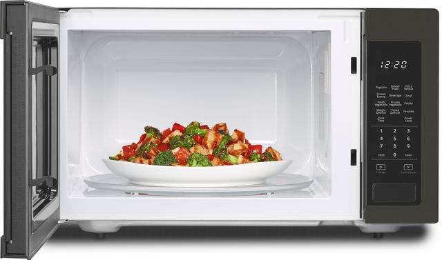 Whirlpool®1.6 Cu. Ft. Fingerprint Resistant Black Stainless Steel Countertop Microwave-3