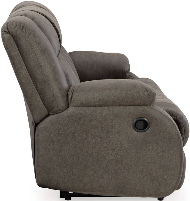 Signature Design by Ashley® First Base Gunmetal Reclining Sofa -3
