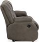 Signature Design by Ashley® First Base Gunmetal Reclining Sofa -3