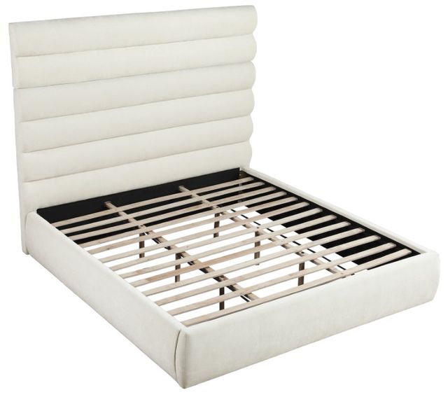 Meridian Furniture Adam Cream King 71" Upholstered Panel Bed-3