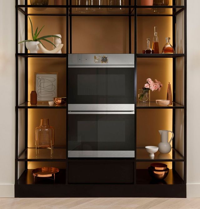 Café™ Minimal Series 30” Platinum Glass Smart Double Electric Wall Oven with Convection-3