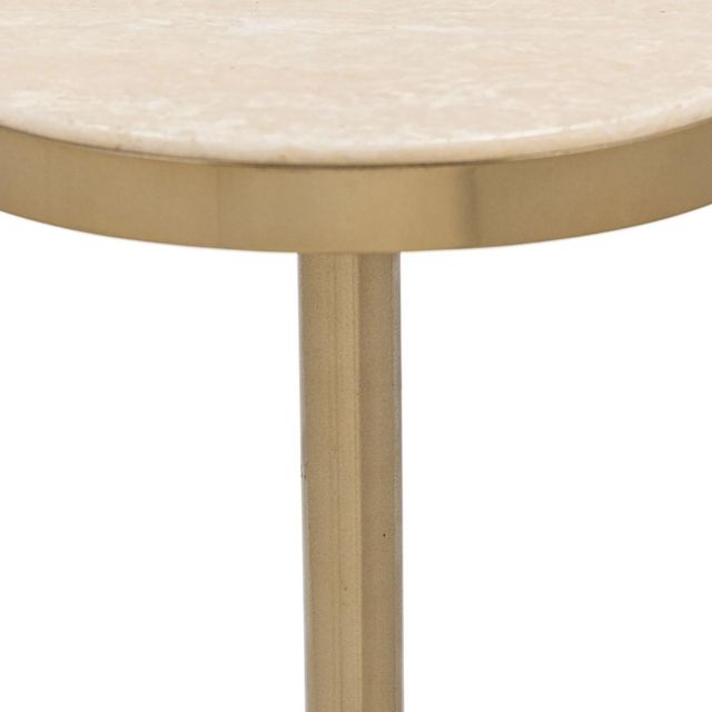 Classic Home Jordyn Champagne Small Accent Table-4