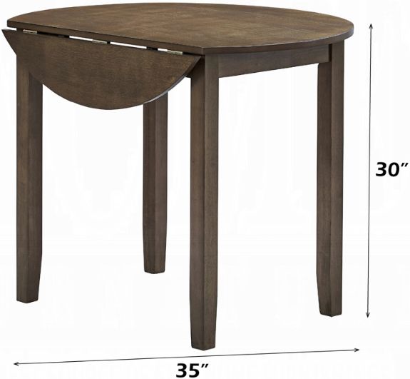 ACME Furniture Damica Walnut Round Dining Table-3