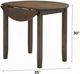 ACME Furniture Damica Walnut Round Dining Table-3