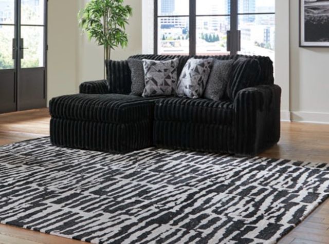 Signature Design by Ashley® Midnight-Madness 2-Piece Onyx Left-Arm Facing Sectional and Chaise-2