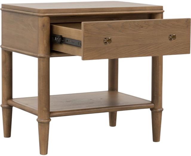 Modus Furniture Whitmore Claystone 1-Drawer Nightstand-2