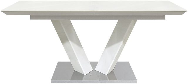 Homelegance® Yannis White High Gloss Dining Table-1